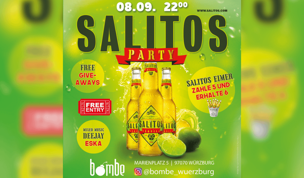 Club Bombe Würzburg - Veranstaltung Salitos Party am 08.09